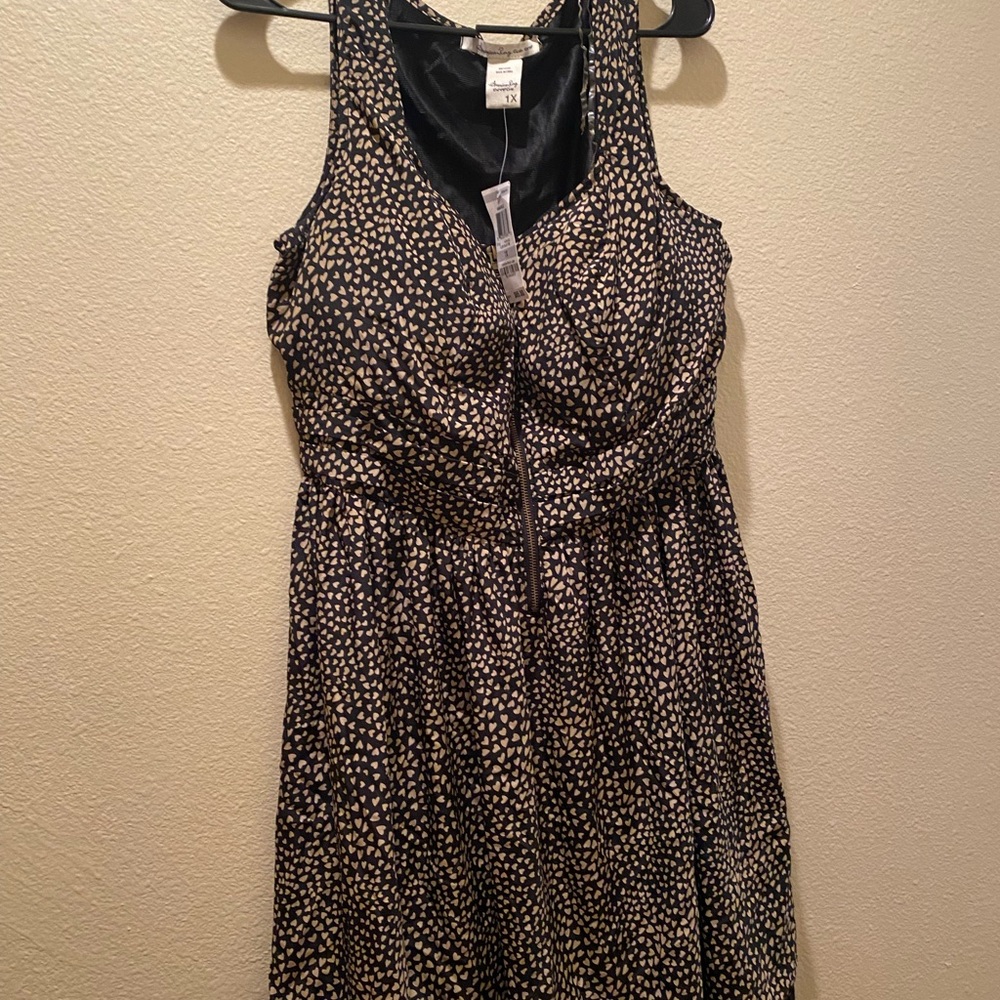 American Rag Chic Heart Dress with front zipper
